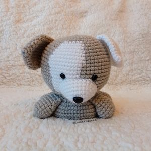 NEW Handmade crocheted plush puppy